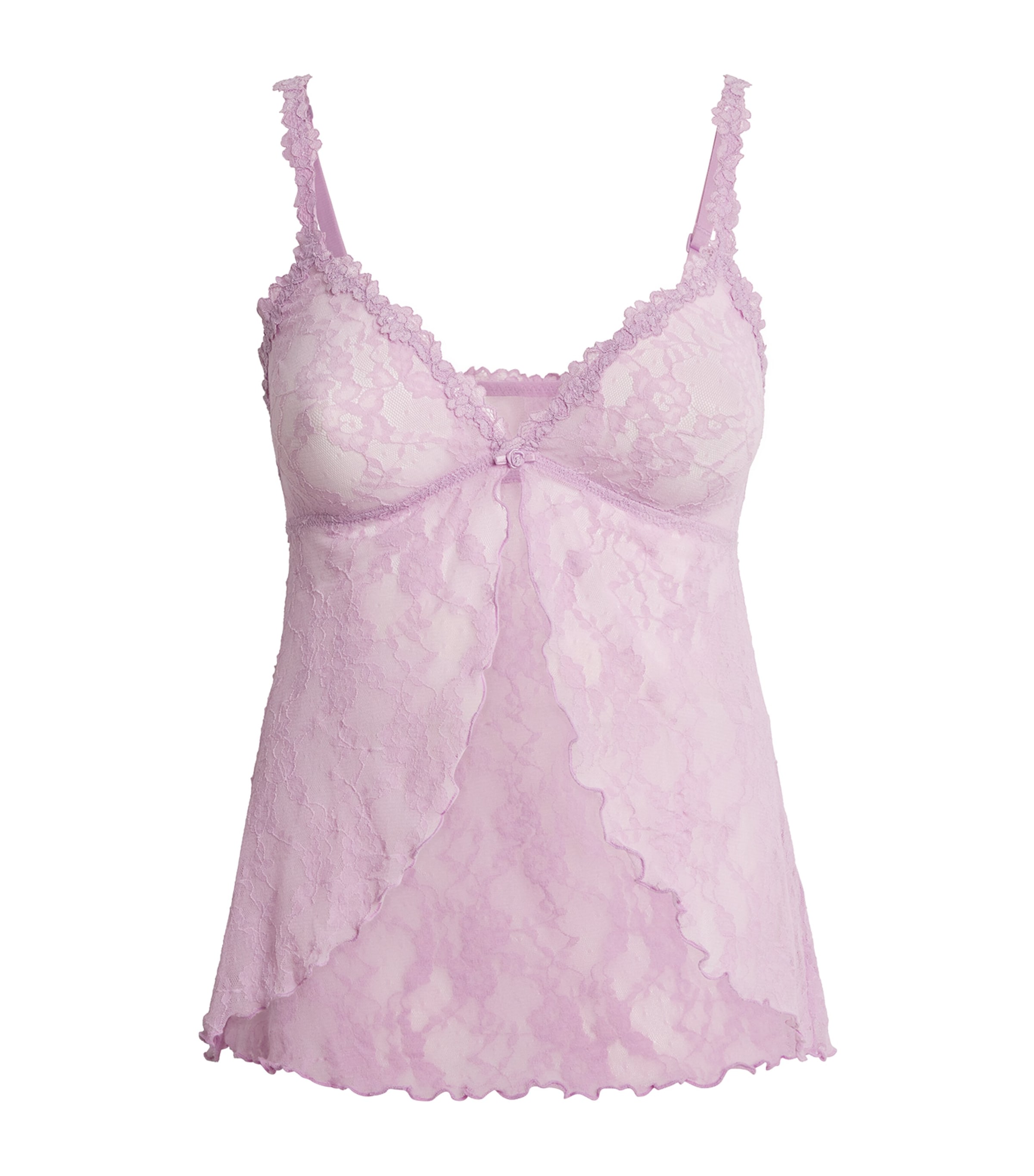 Stretch Lace Babydoll Top