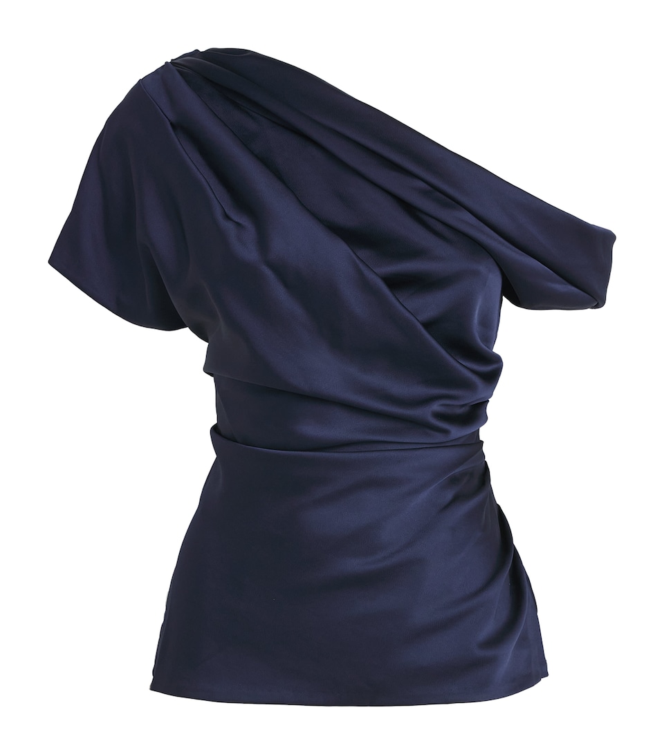 Simkhai Womens Phoebe Off-Shoulder Top Midnight