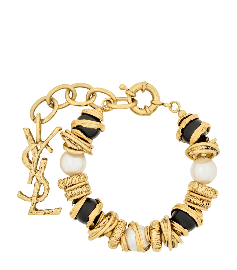 Pearl and Disk Loulou Bracelet