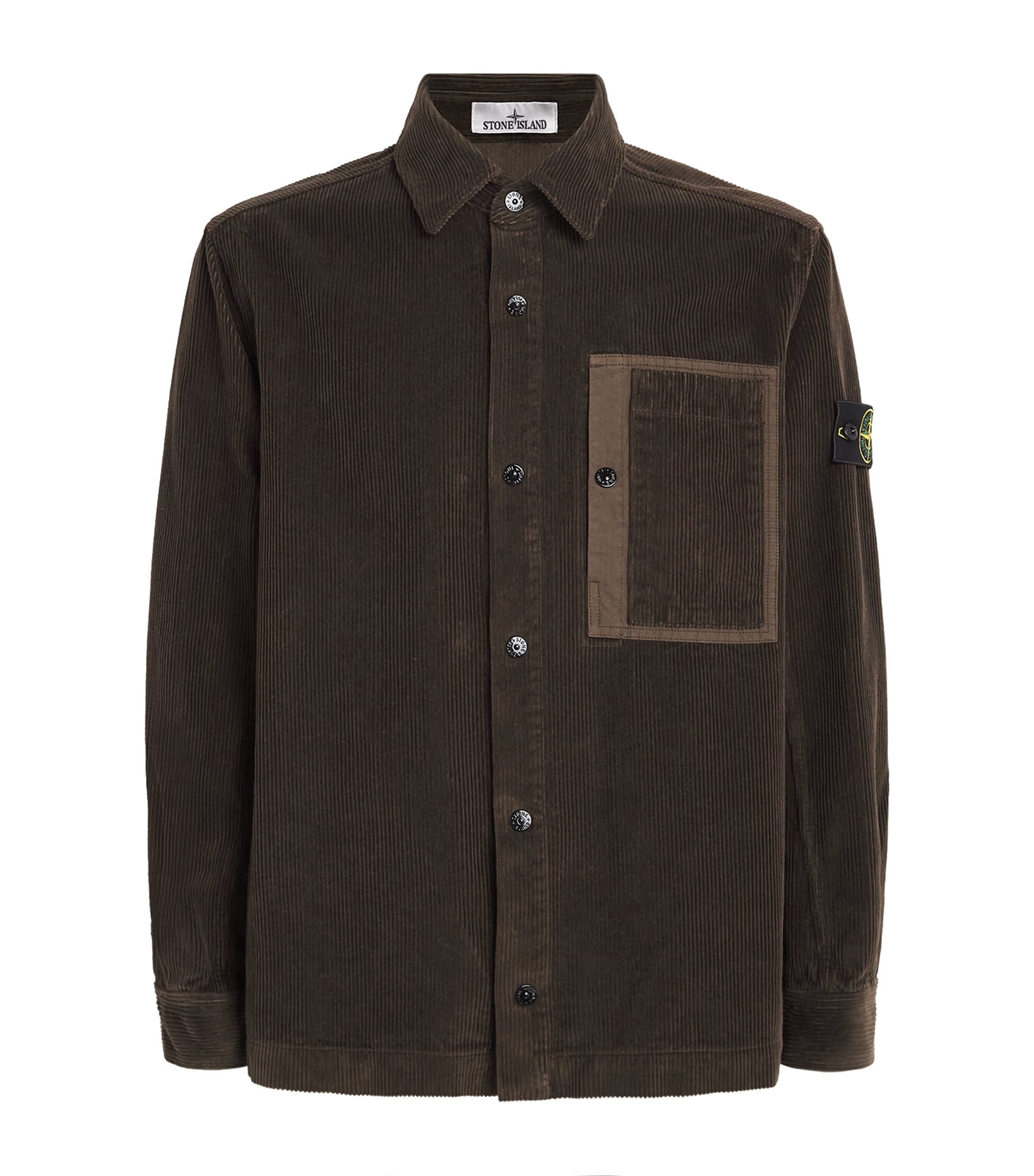 Stone Island Mens Organic Corduroy Overshirt