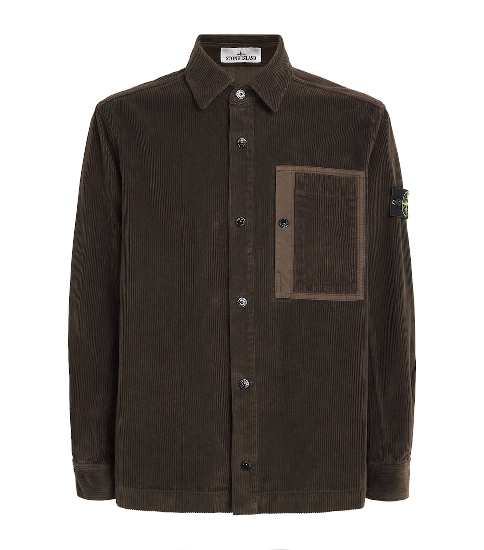 Stone Island Mens Organic Corduroy Overshirt