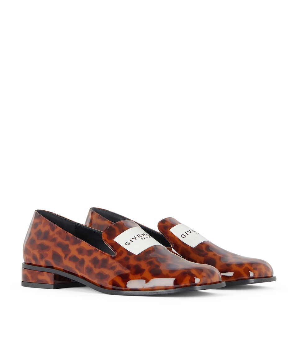 Calf Leather Tuxedo Label Loafers