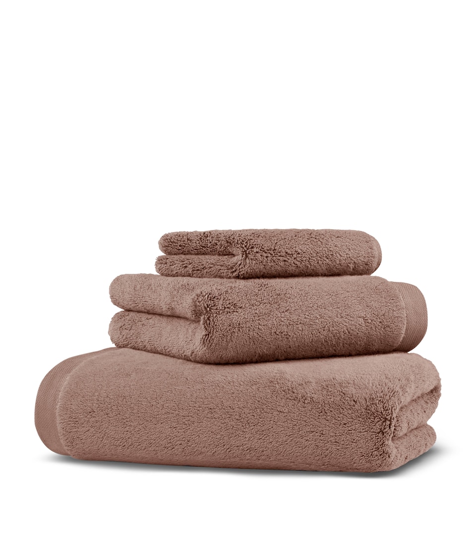 Hamam Organic Cotton Olympia Bath Sheet (100cm x 180cm) Dark Peach