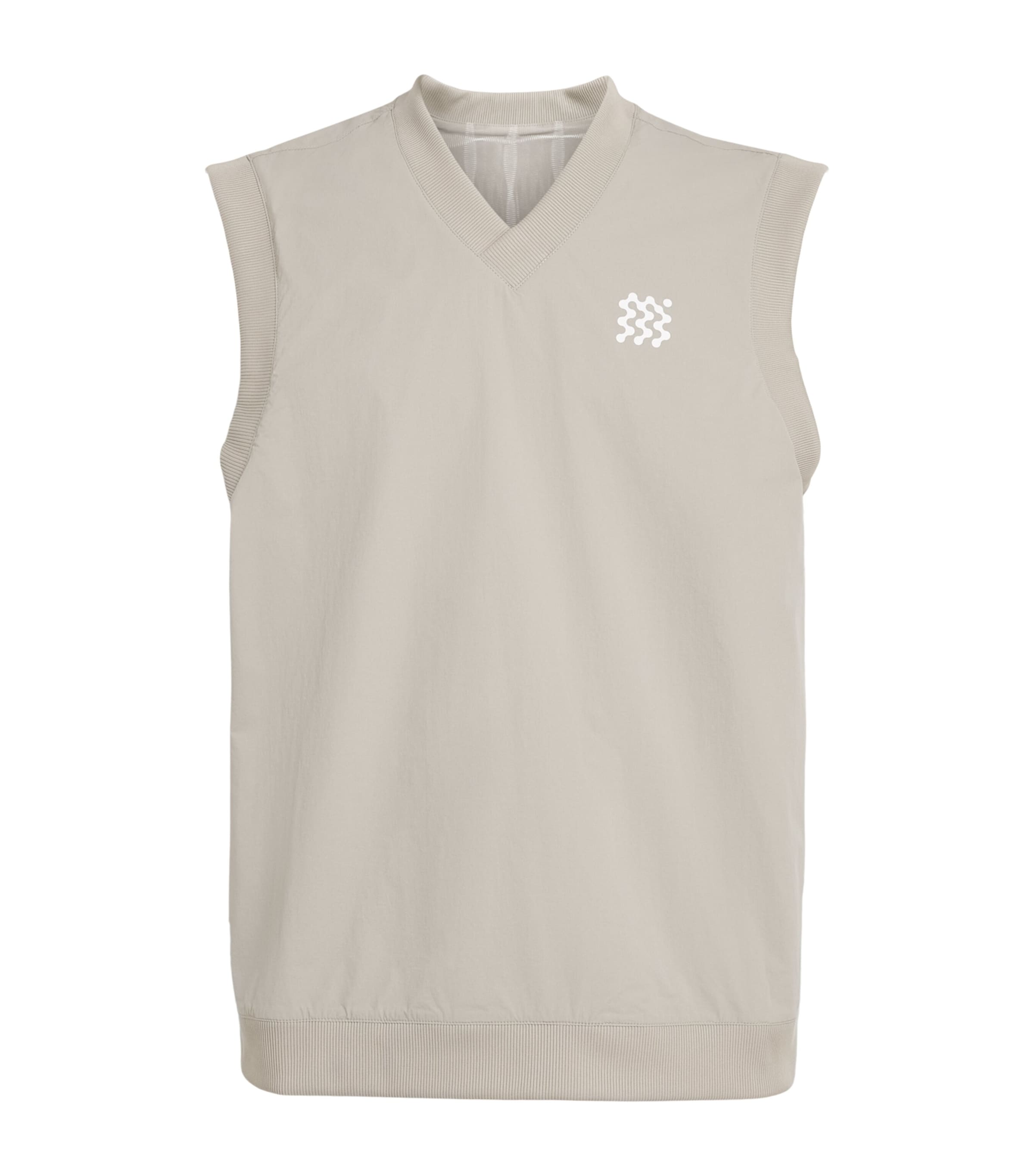 Manors Mens Reversible Logo Vest Dune