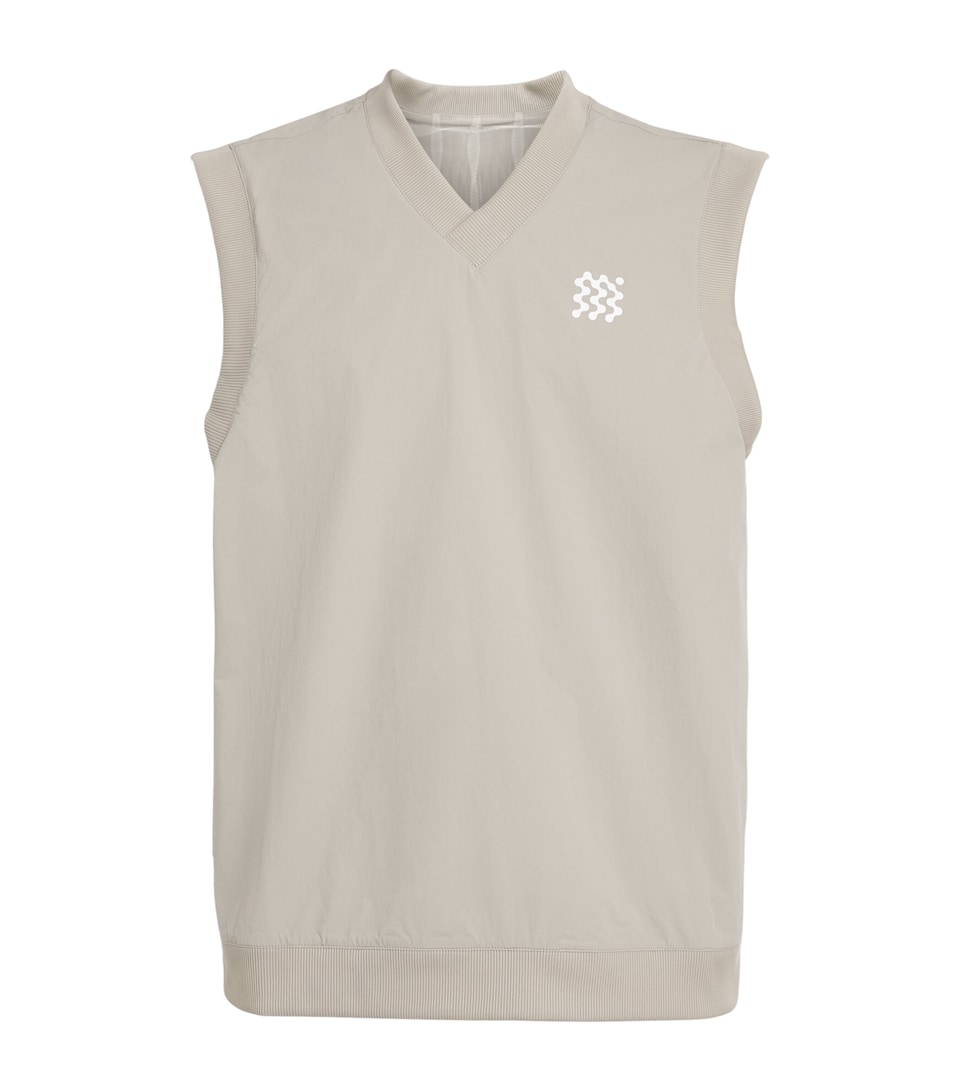 Manors Mens Reversible Logo Vest Dune