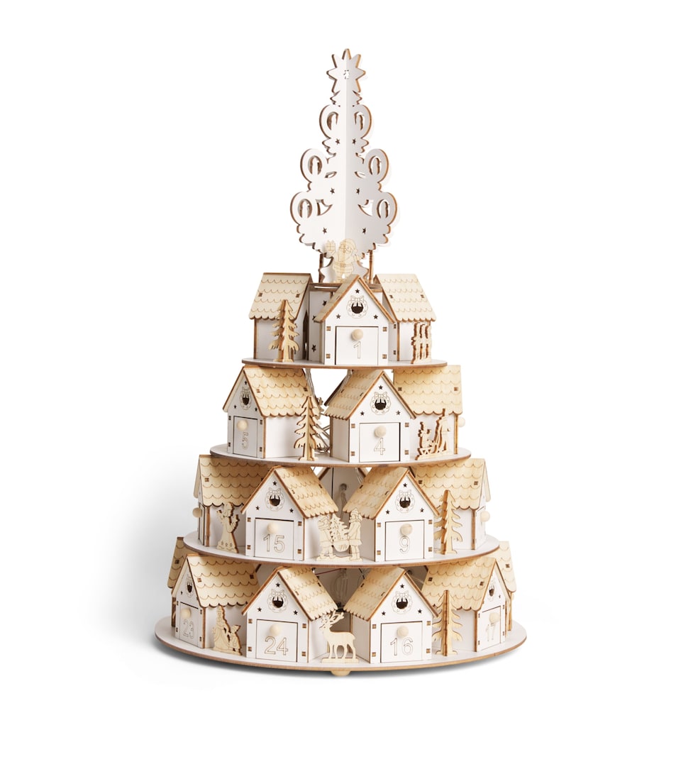 Harrods Tiered House 3D Advent Calendar Natural/warm White