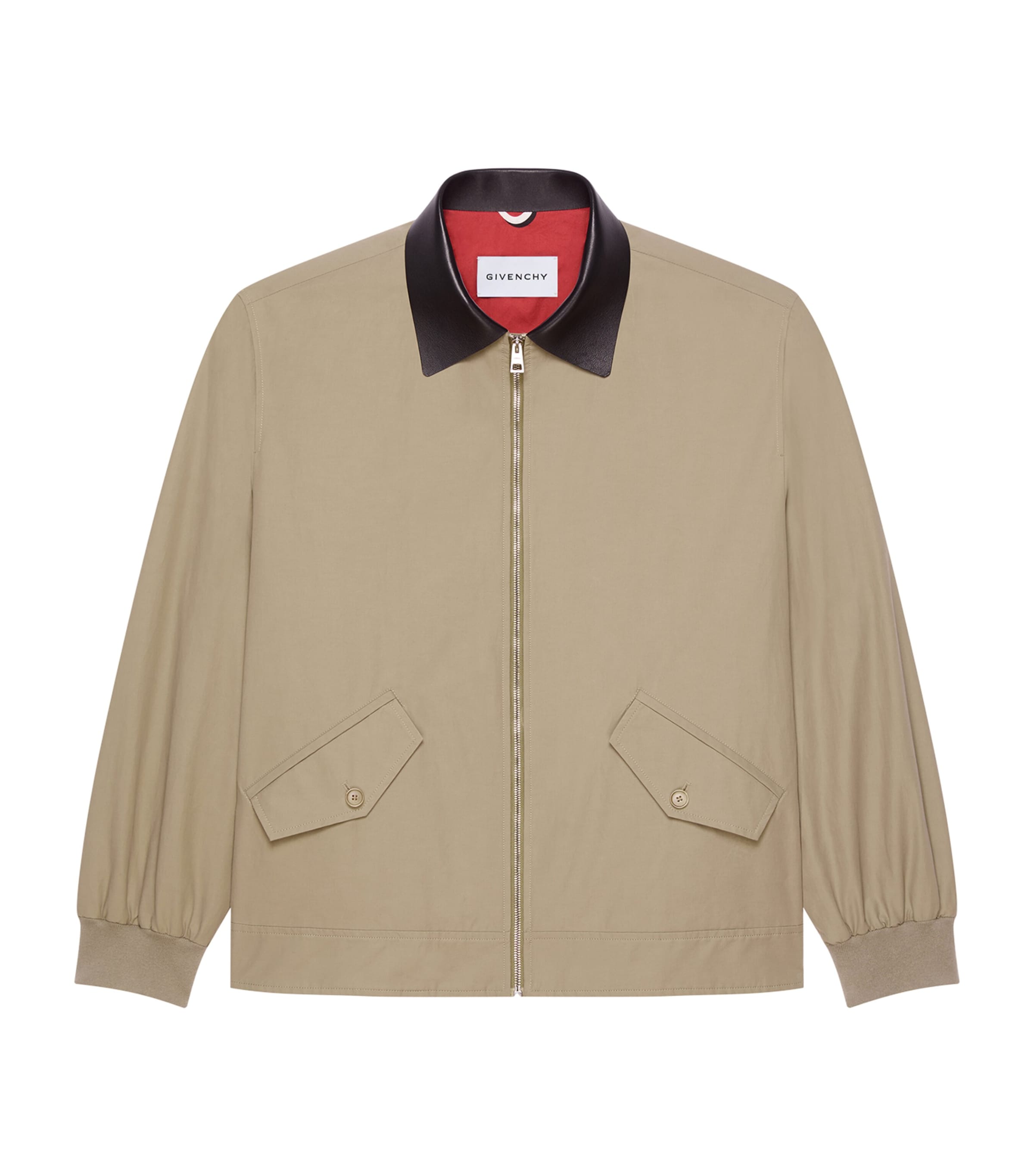 Givenchy Mens Wool-Blend Harrington Jacket Beige