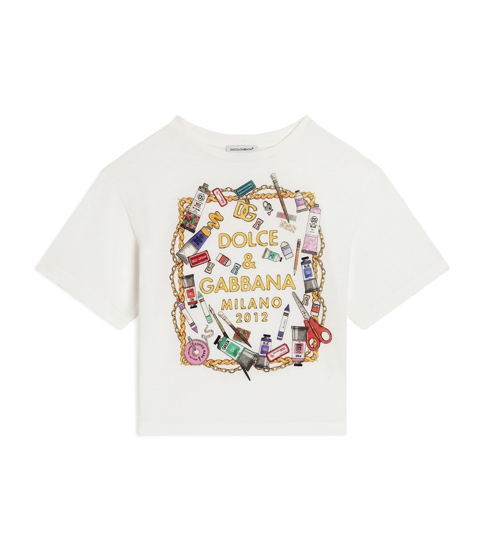 Dolce&Gabbana Kids Art Print T-Shirt (8-12 Years) Cancelleria F.