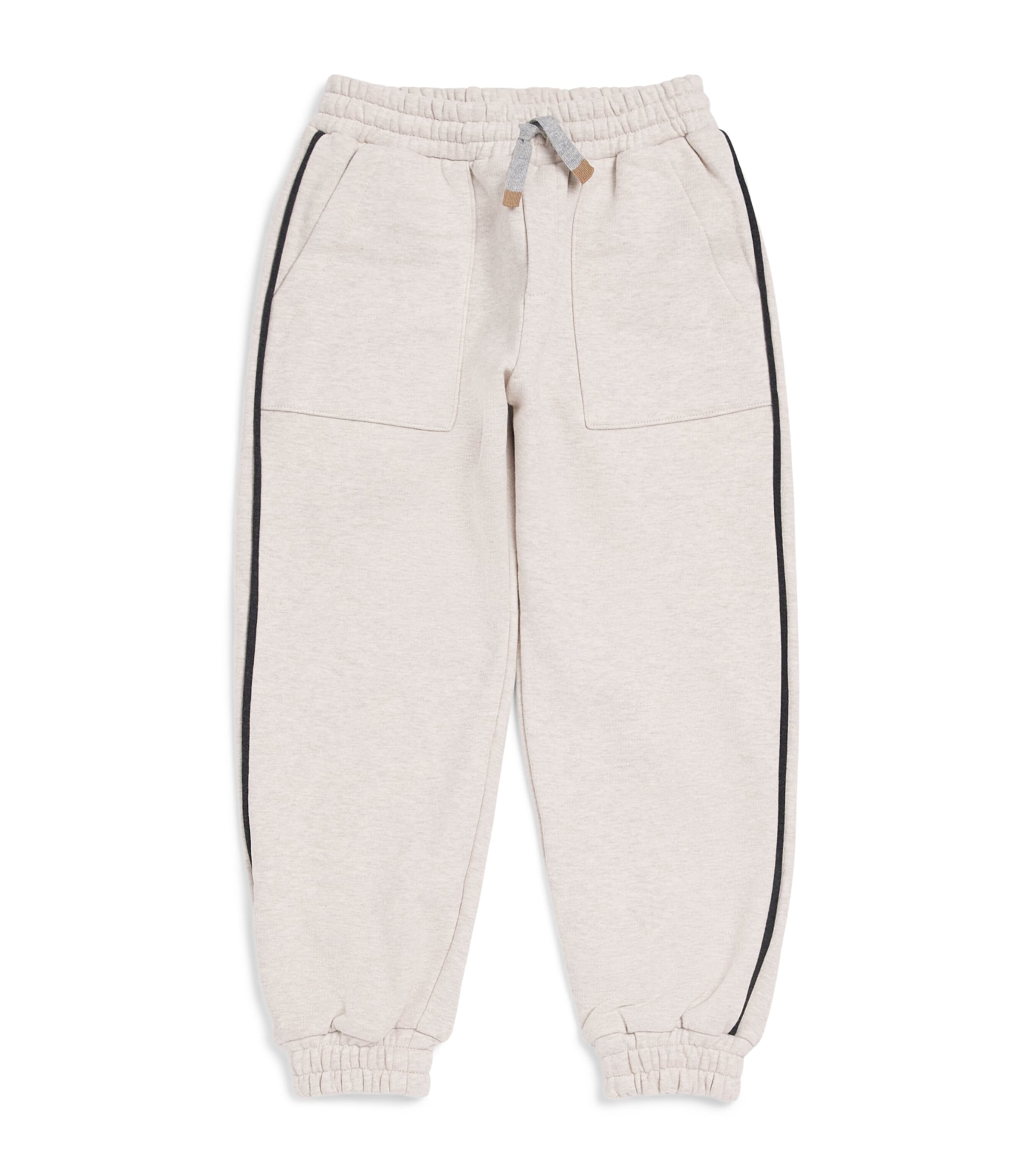 Eleventy Kids Cotton-Cashmere Drawstring Sweatpants (2-16 Years) Bei M Mel/antr