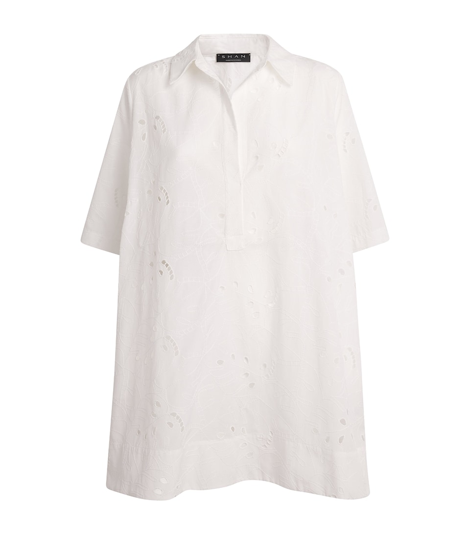 Broderie Lace Mini Dress