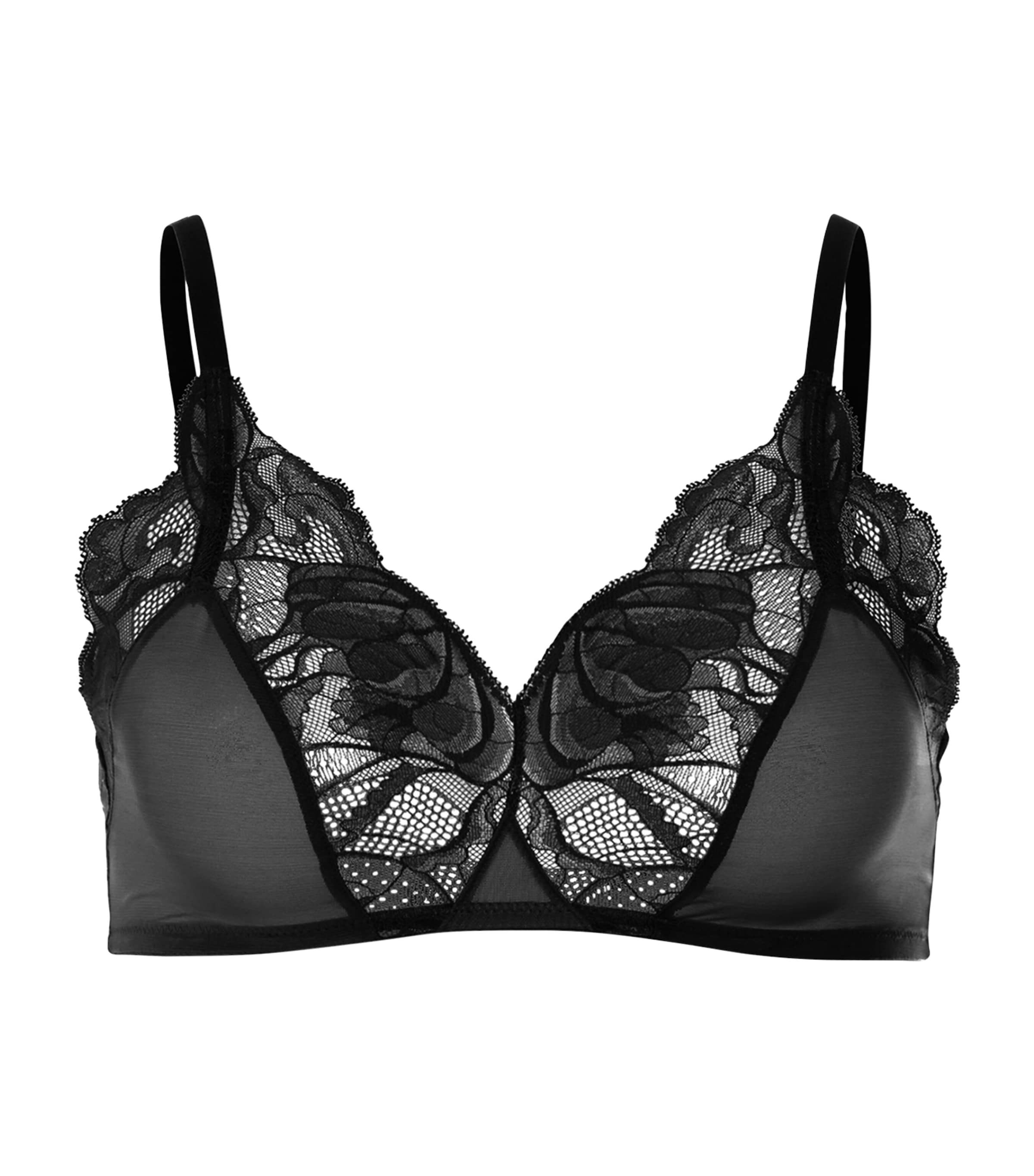 Hanro Womens Lysia Soft Cup Bra Black