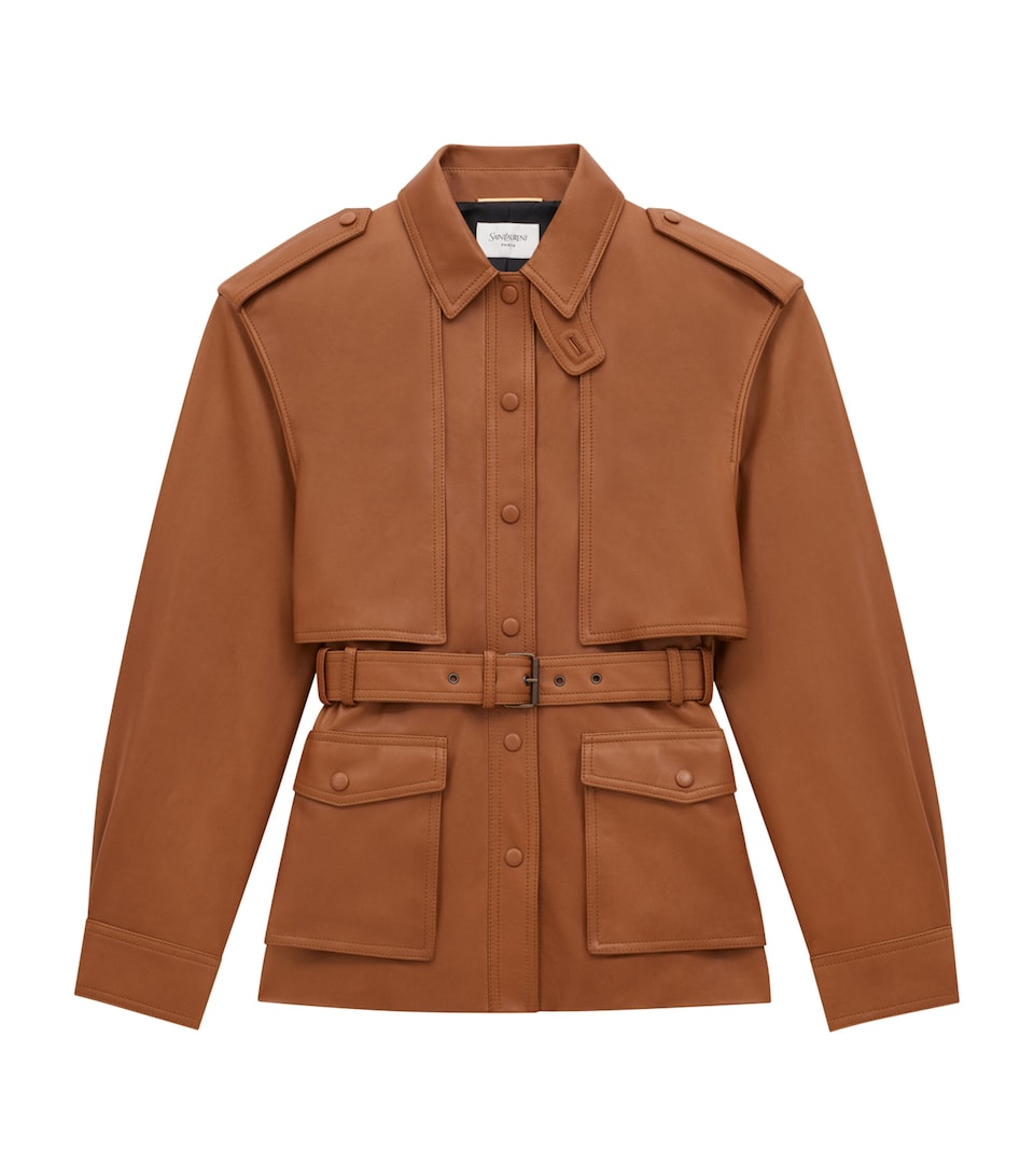 Leather Safari Jacket