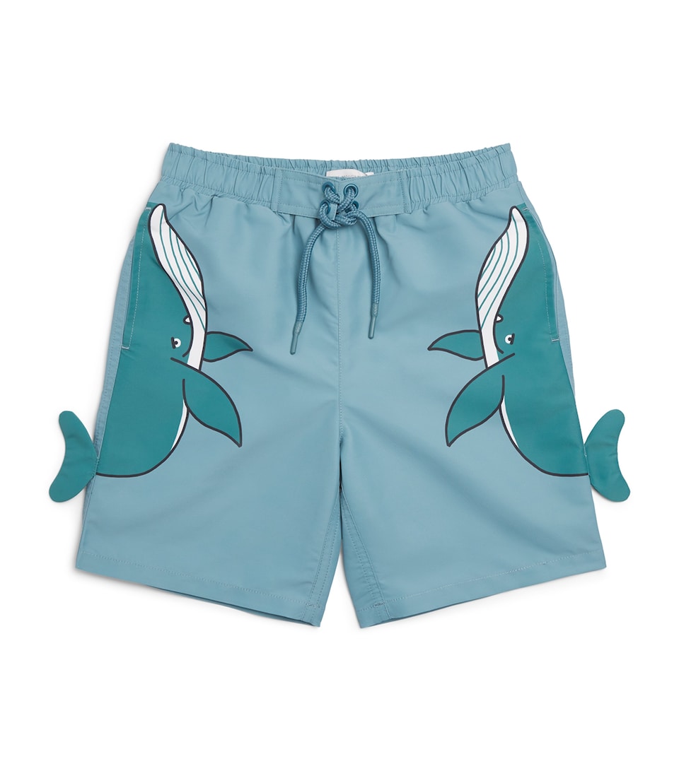 Whale Print Swim Shorts (3-14 Years)