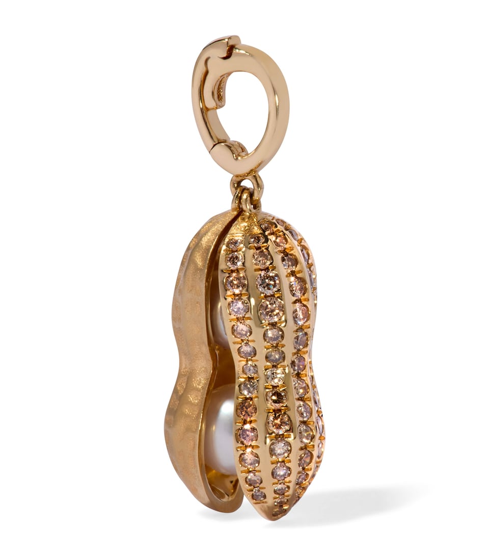 Yellow Gold, Pearl and Diamond Mythology Pendant Charm