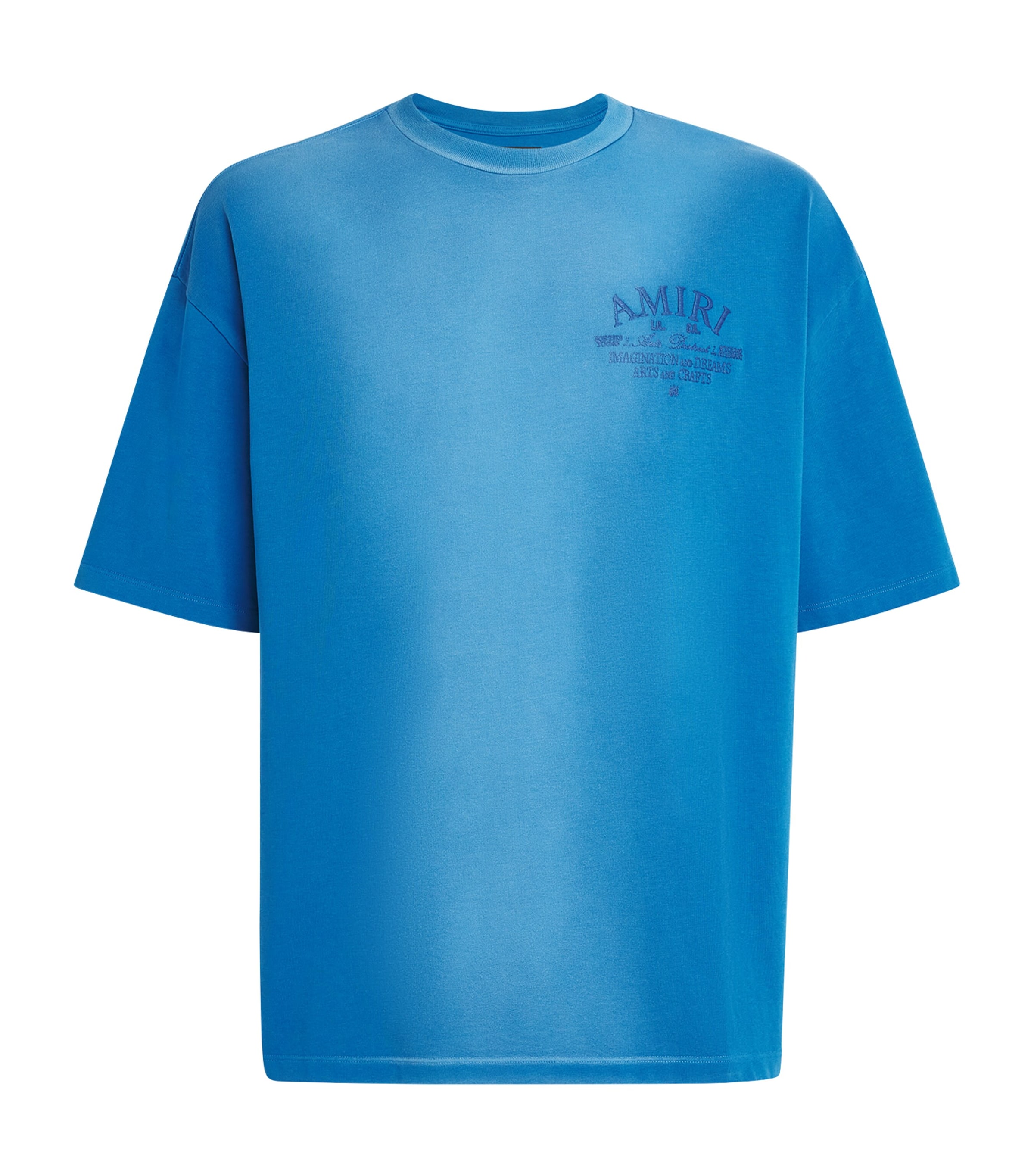 AMIRI Mens Cotton Arts District T-Shirt Sapphire