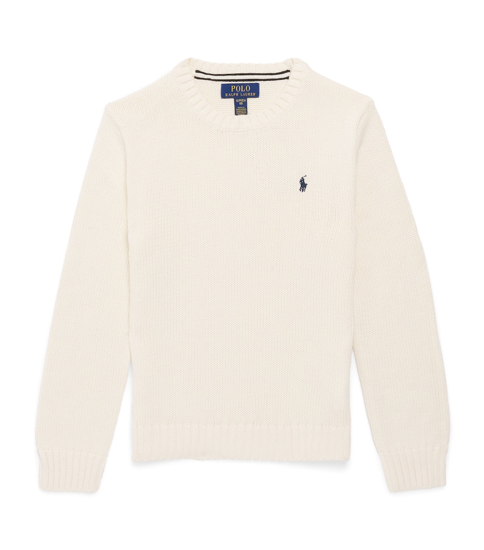 Ralph Lauren Kids Cotton Crew-Neck Sweater (6-14 Years) Clubhouse