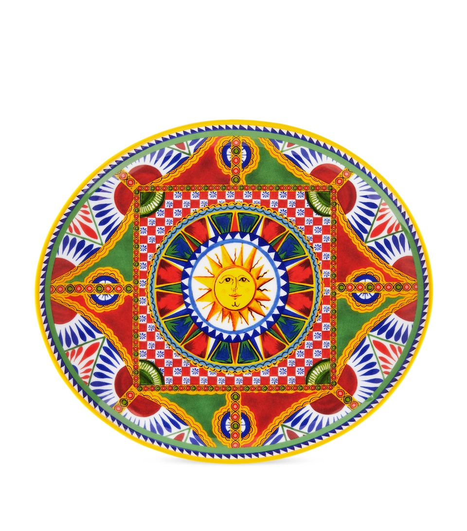 Dolce&Gabbana Casa Carretto Serving Plate (45.5cm) Sole F Do Carr