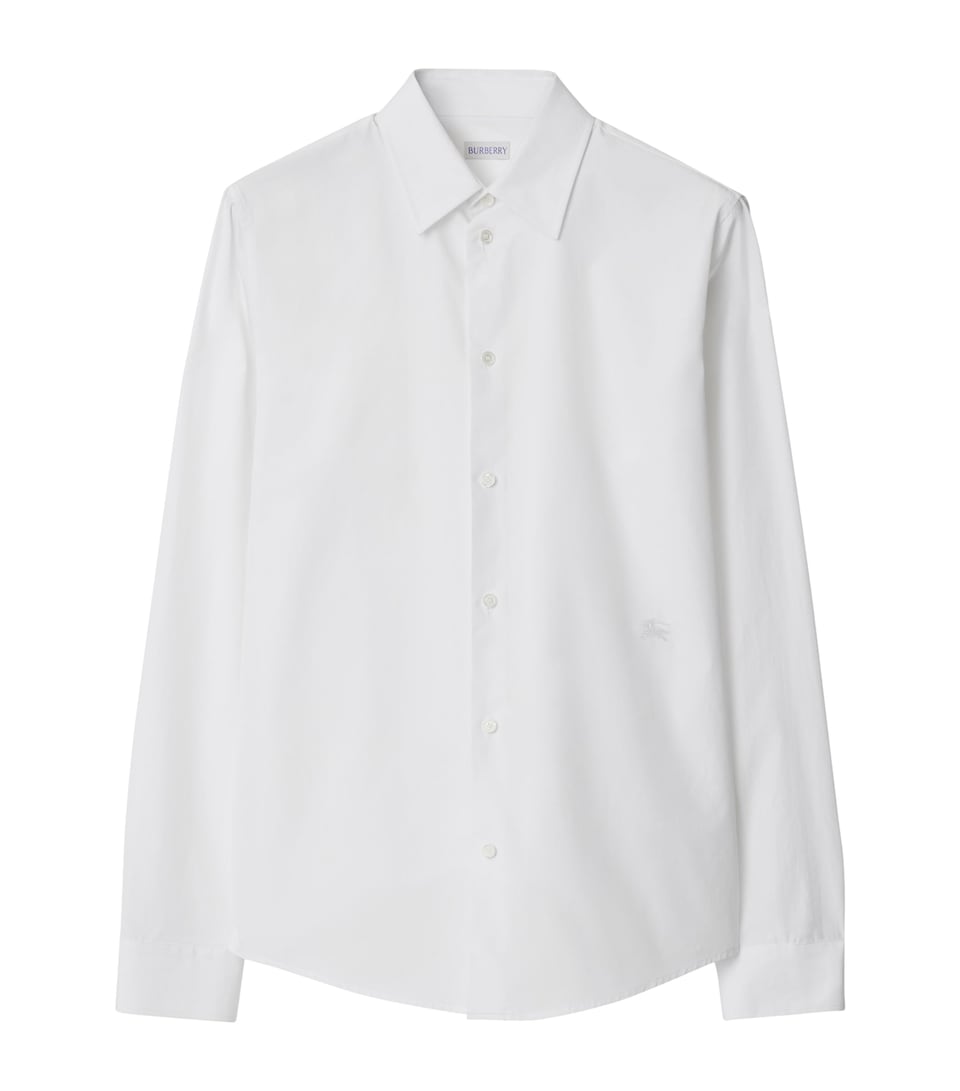 Cotton EKD-Embroidered Slim Shirt