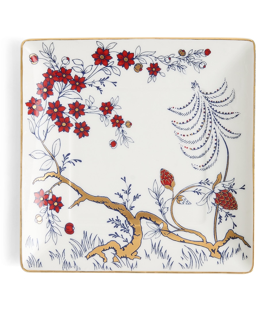 Wedgwood Ceramic Year of the Ram Tray (14.5cm) White & Red