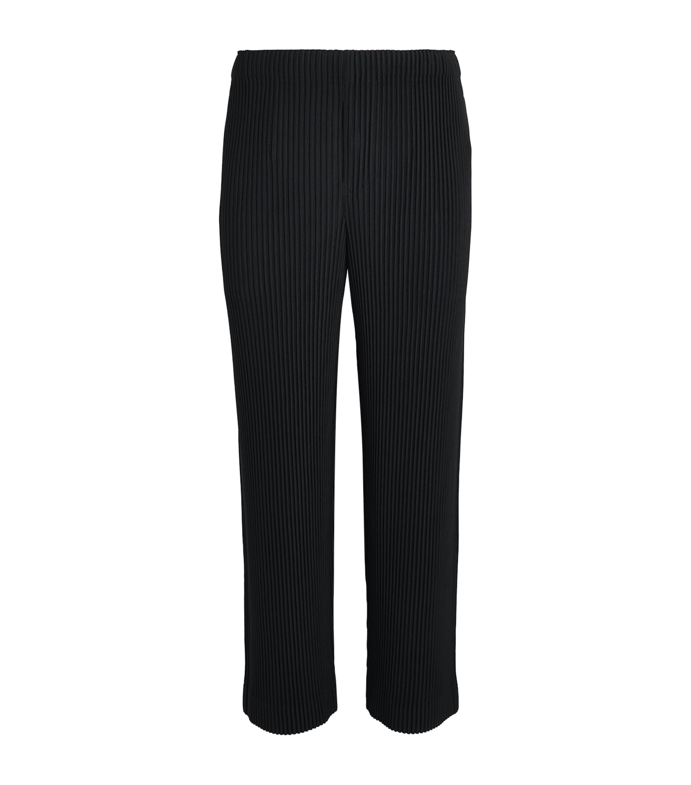 Pleated Straight Trousers