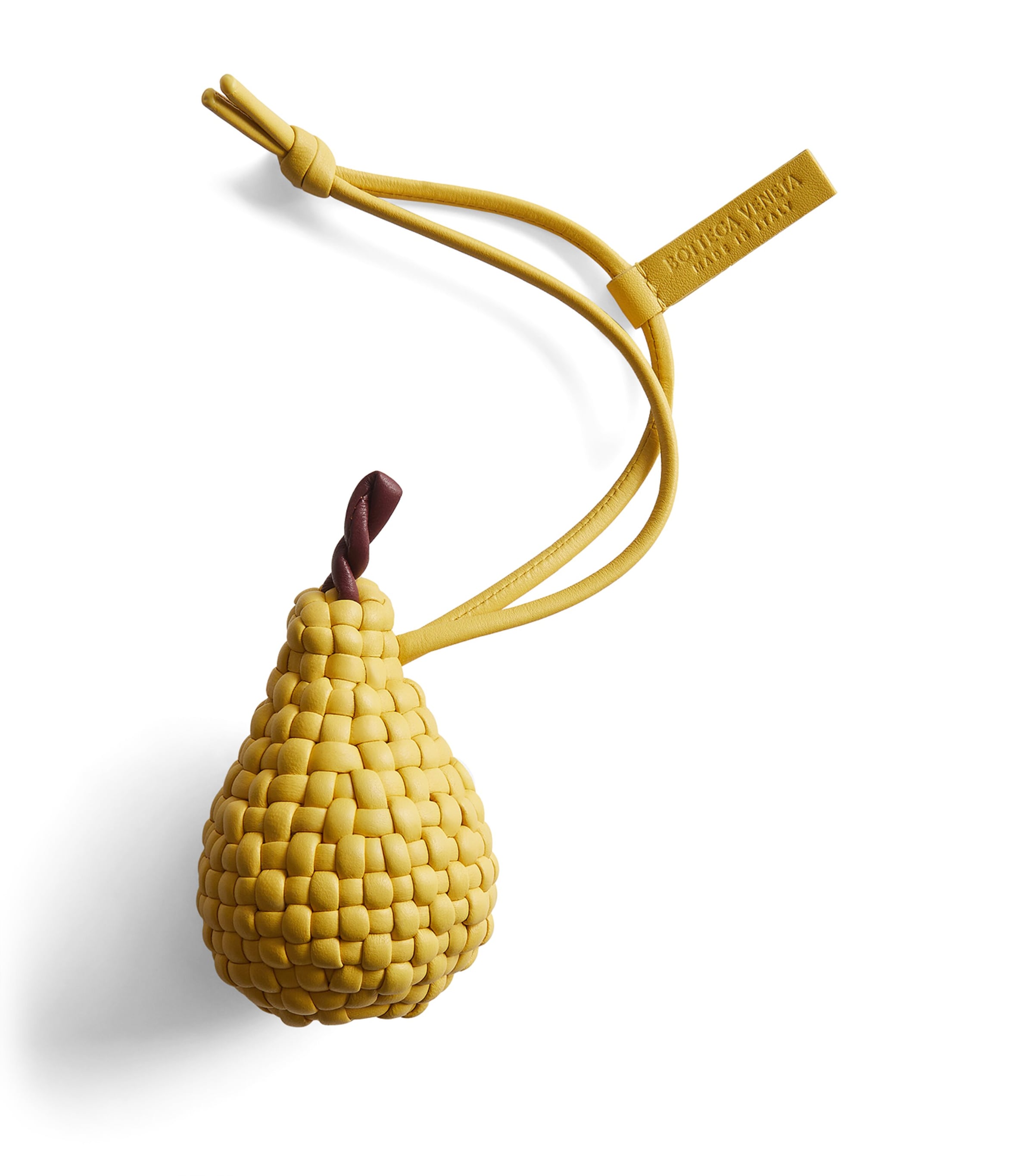 Bottega Veneta Leather Intrecciato Pear Bag Charm