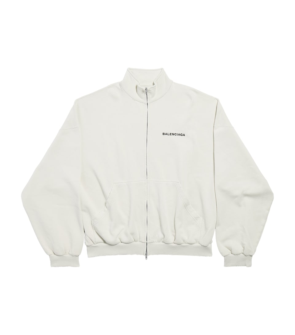 Cotton Logo Zip-Up Jacket