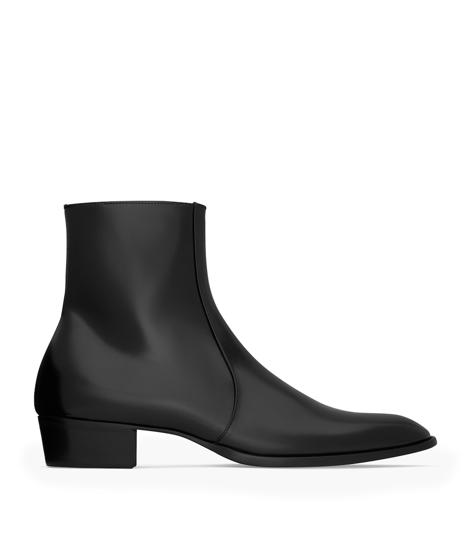Leather Roman Ankle Boots