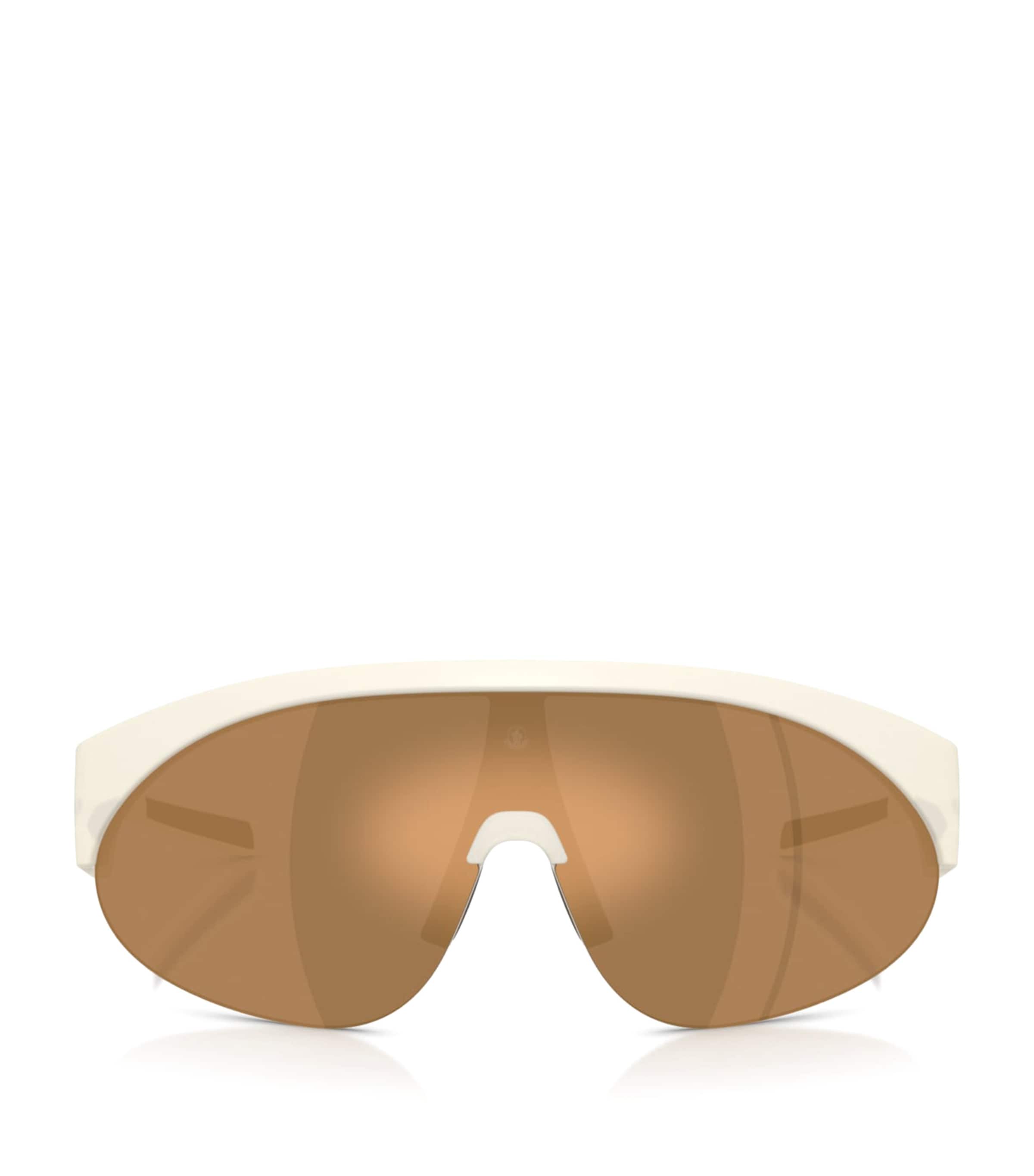 Moncler Myrr Oval Sunglasses White