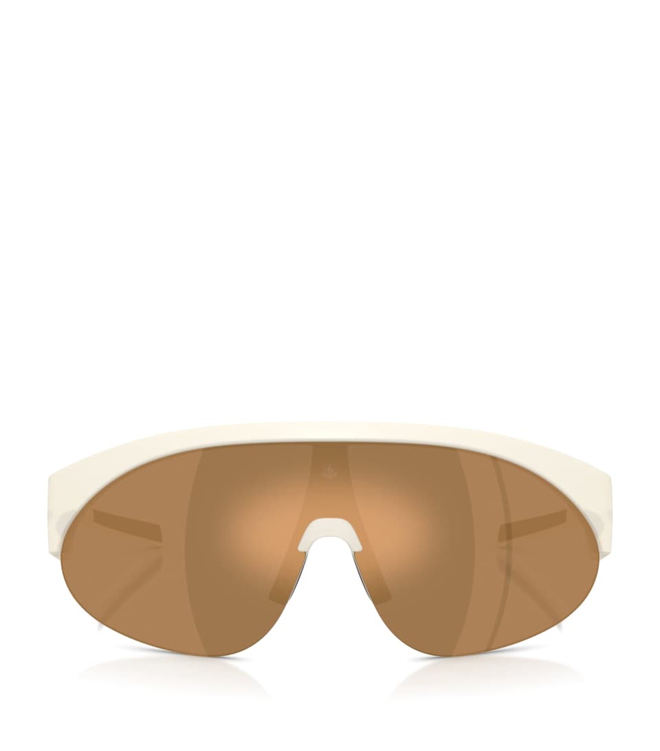 Moncler Myrr Oval Sunglasses White