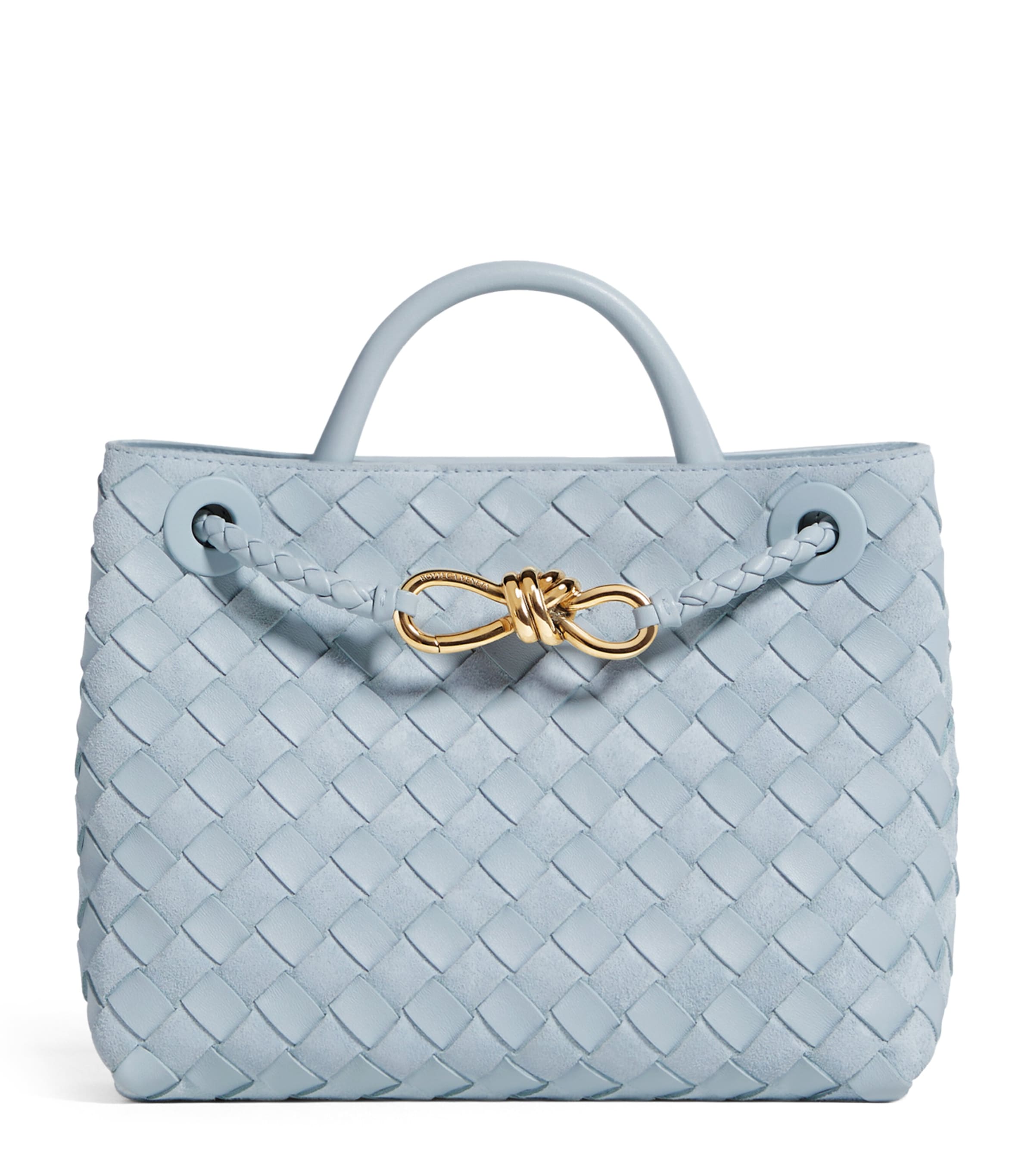 Bottega Veneta Small Suede-Goatskin Andiamo Top-Handle Bag