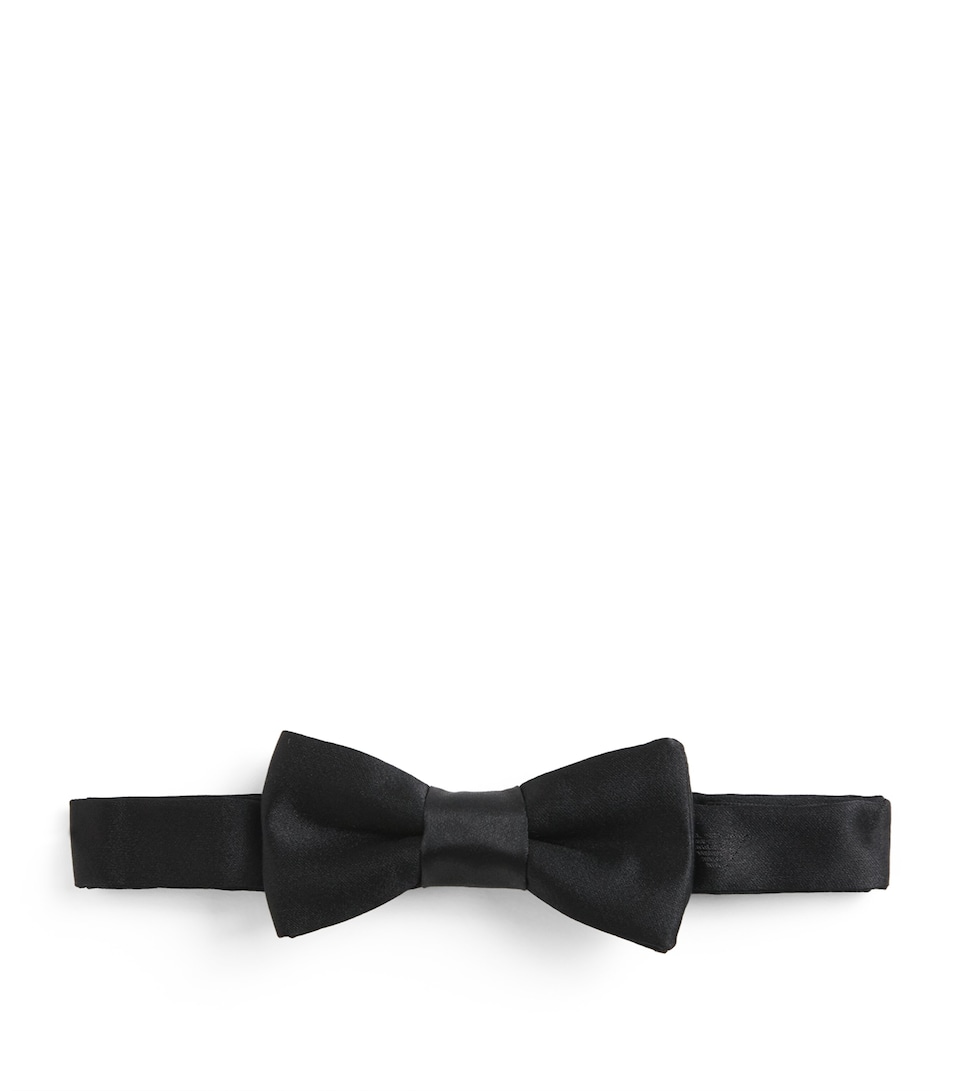 Emporio Armani Kids Silk Bow Tie Black