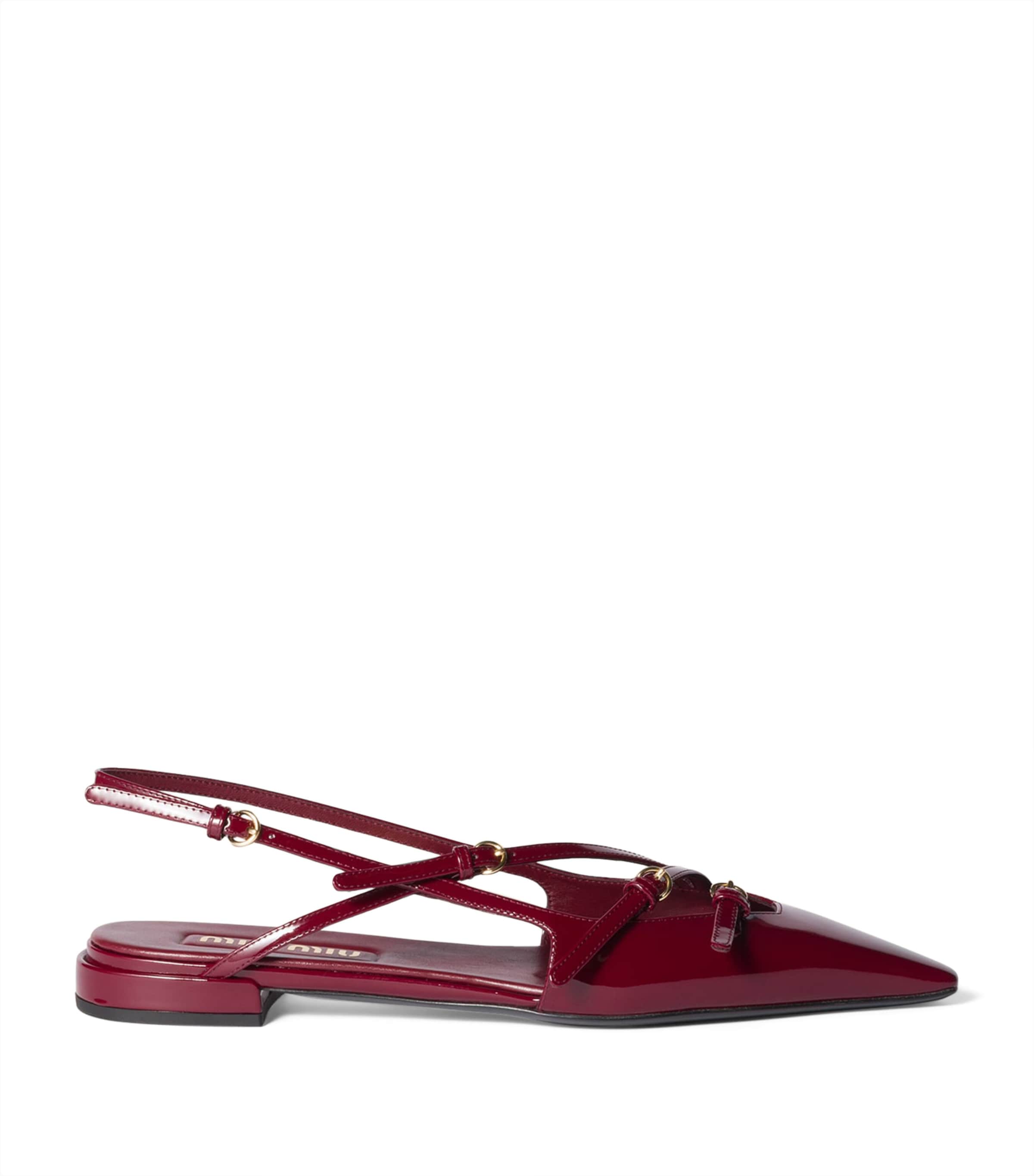 Patent Leather Slingback Flats
