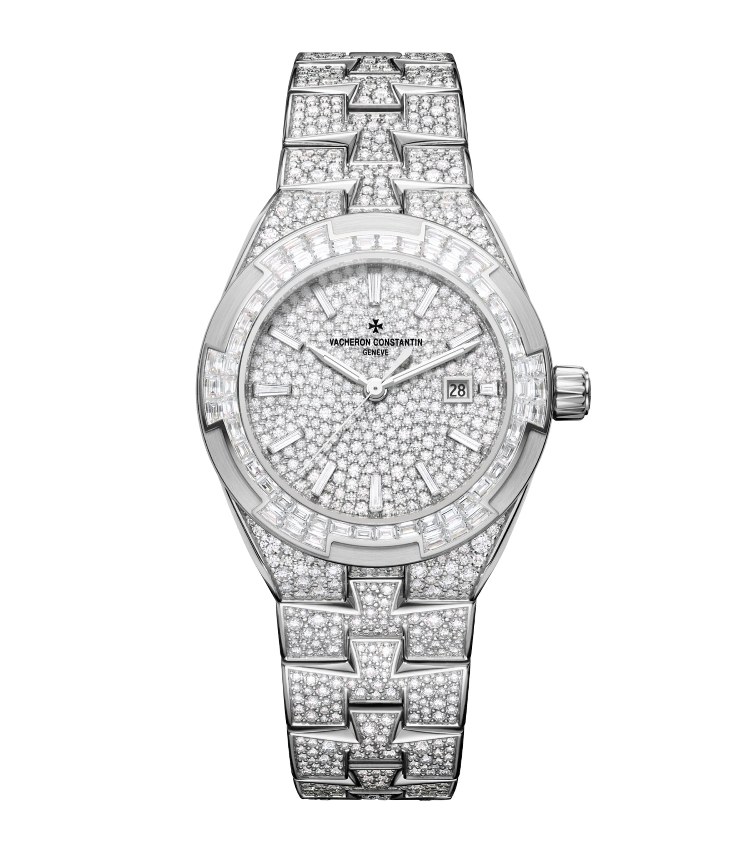 Vacheron Constantin White Gold and Diamond Overseas High Jewellery Watch 35mm White Gold