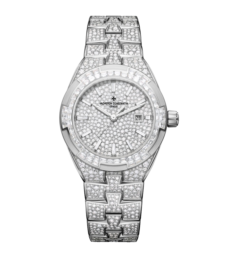 Vacheron Constantin White Gold and Diamond Overseas High Jewellery Watch 35mm White Gold