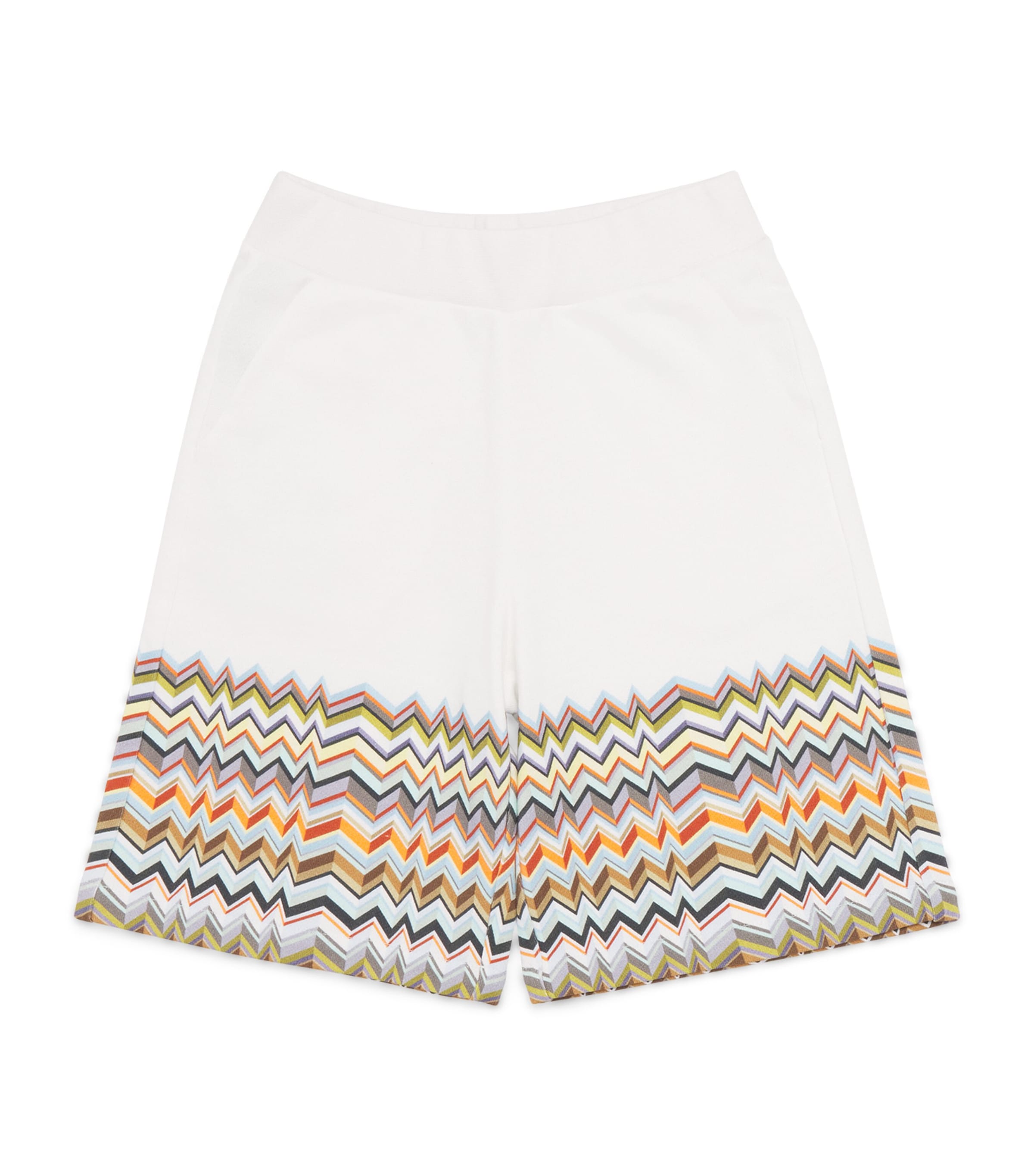 Cotton Zigzag Sweat Shorts (4-14 Years)