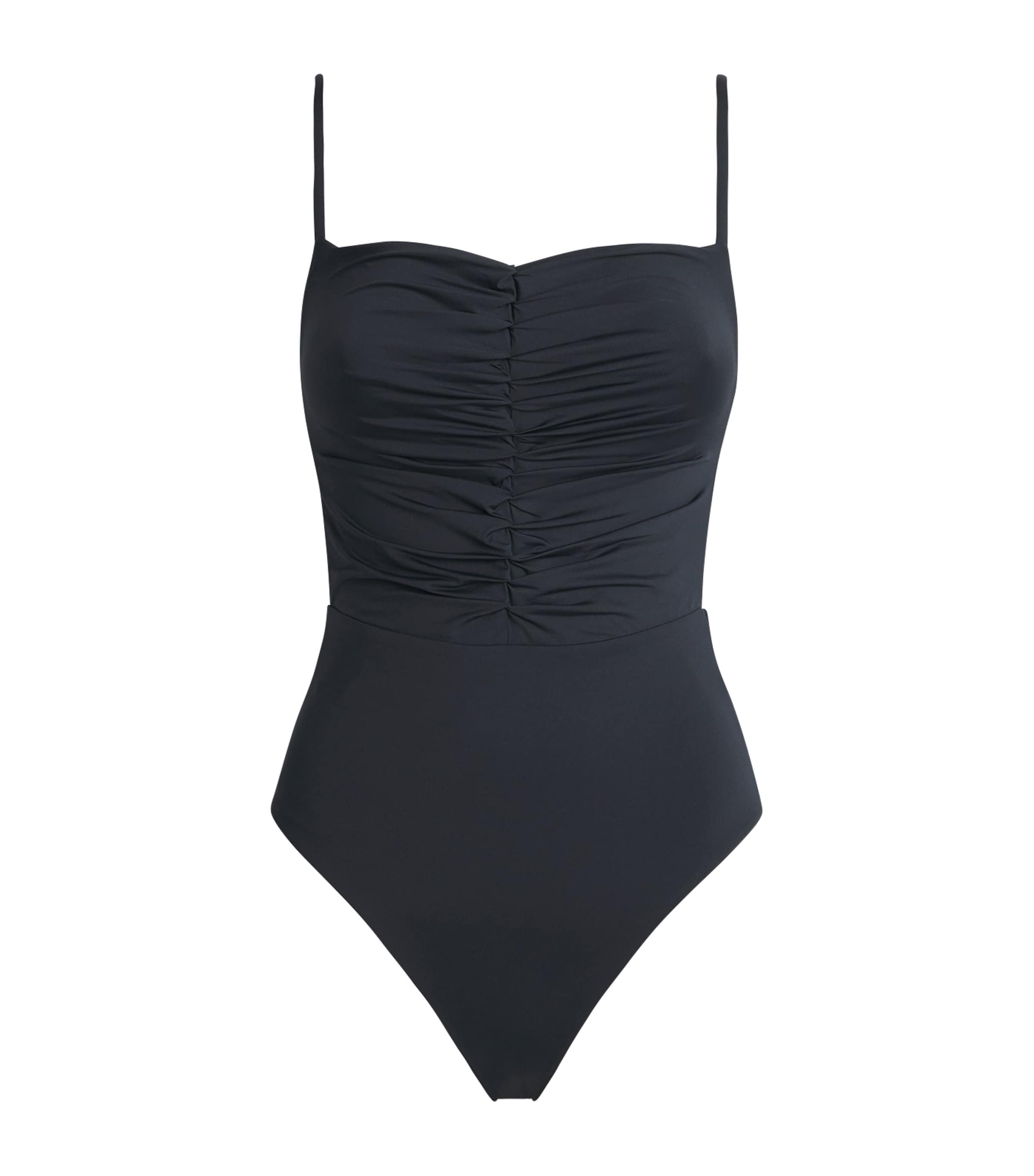 Moré Noir Womens Ruched Blair Swimsuit Black