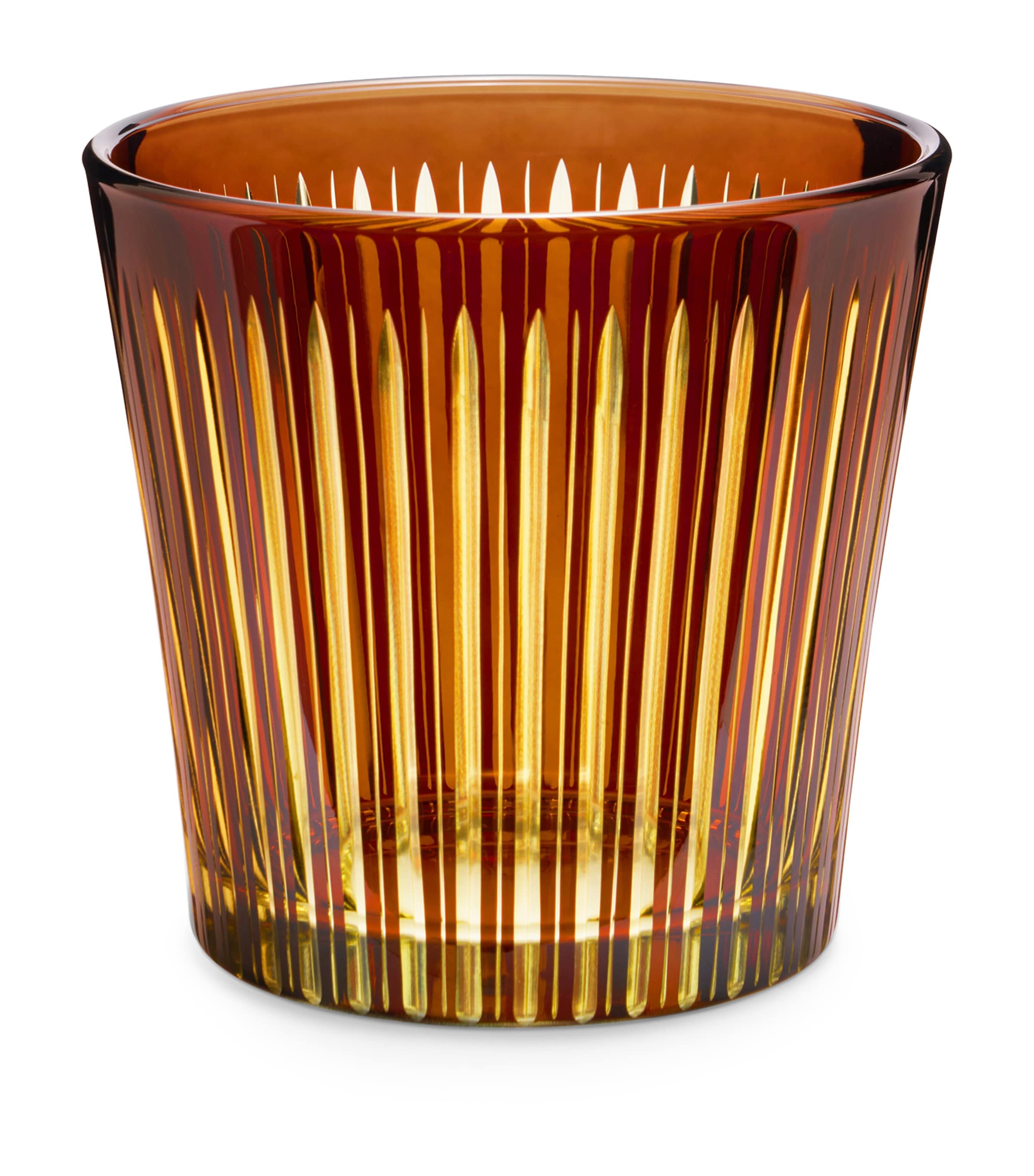 L'Objet Prism Ice Bucket and Tongs Set Amber