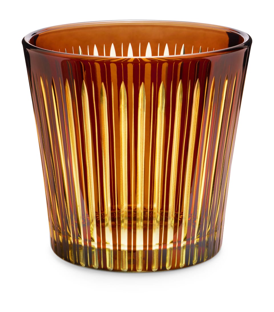 L'Objet Prism Ice Bucket and Tongs Set Amber