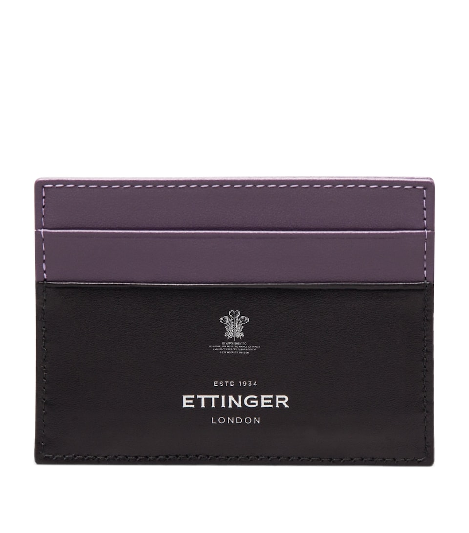 Ettinger Sterling Flat Card Holder Purple