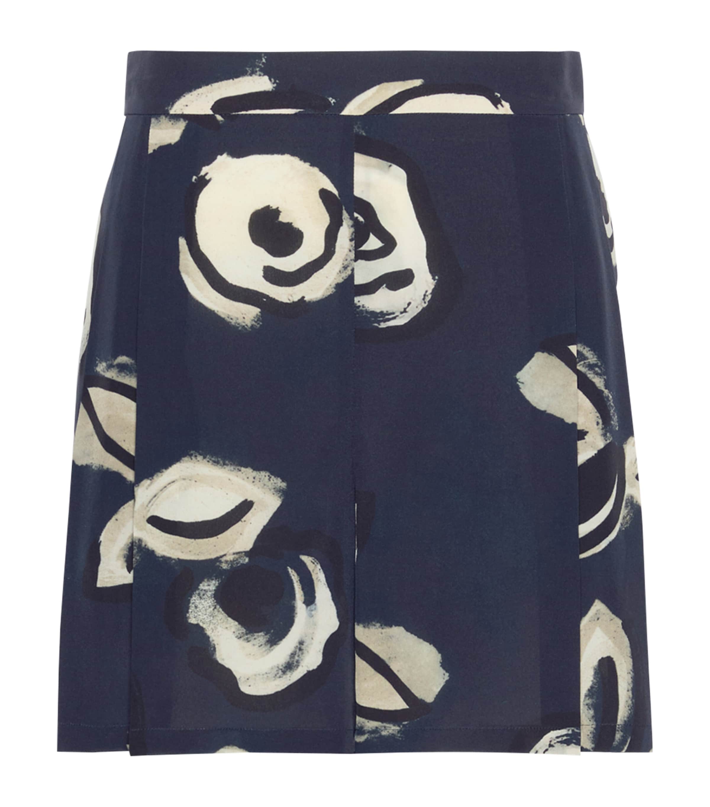 Max Mara Womens Silk Printed Shorts Ultramarine