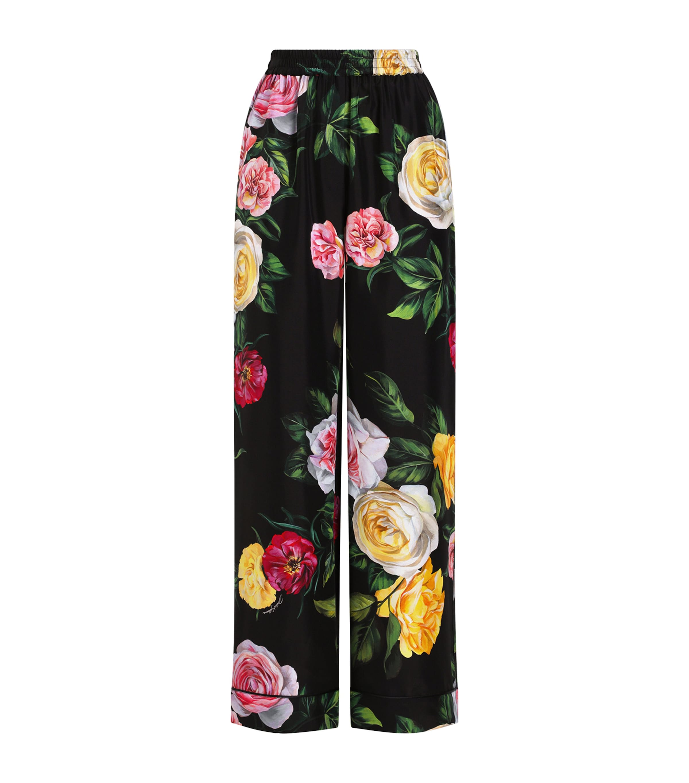 Silk Floral Trousers