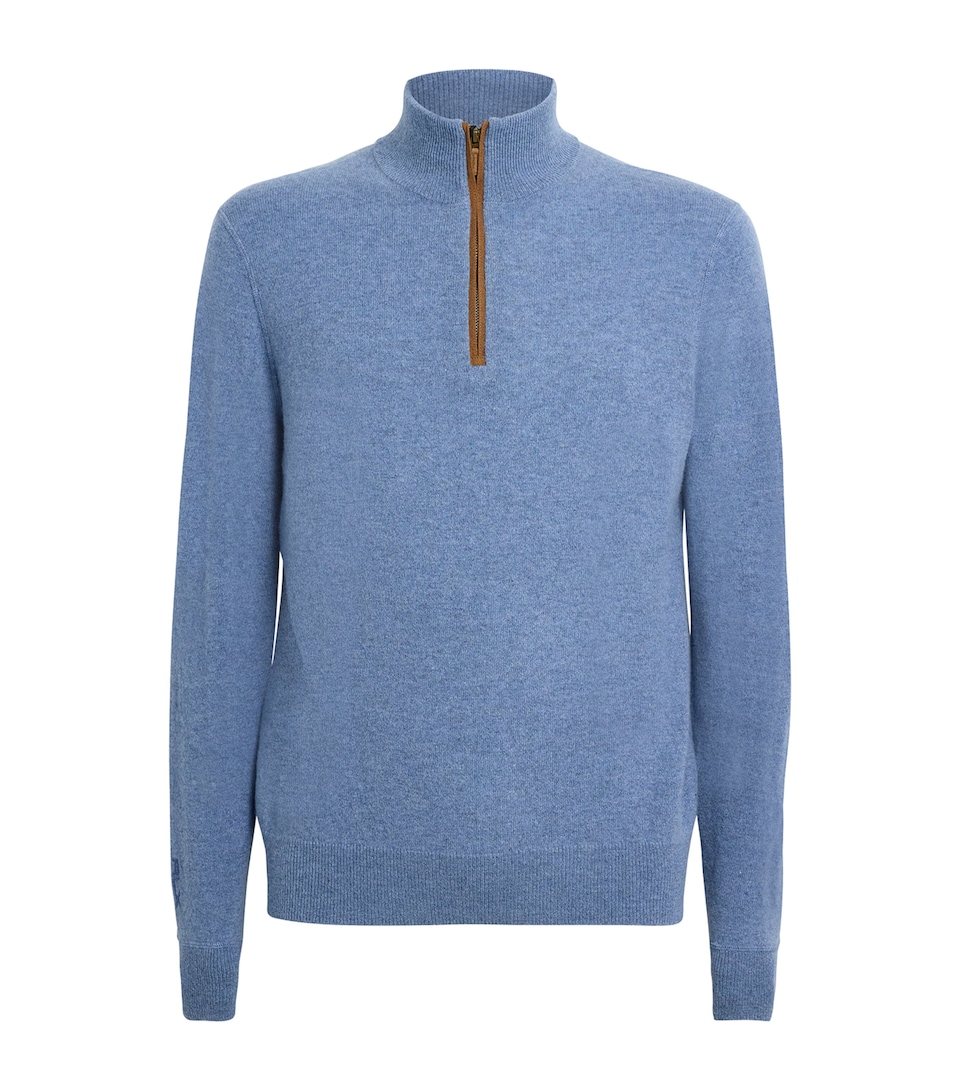 Cashmere Quarter-Zip Sweater