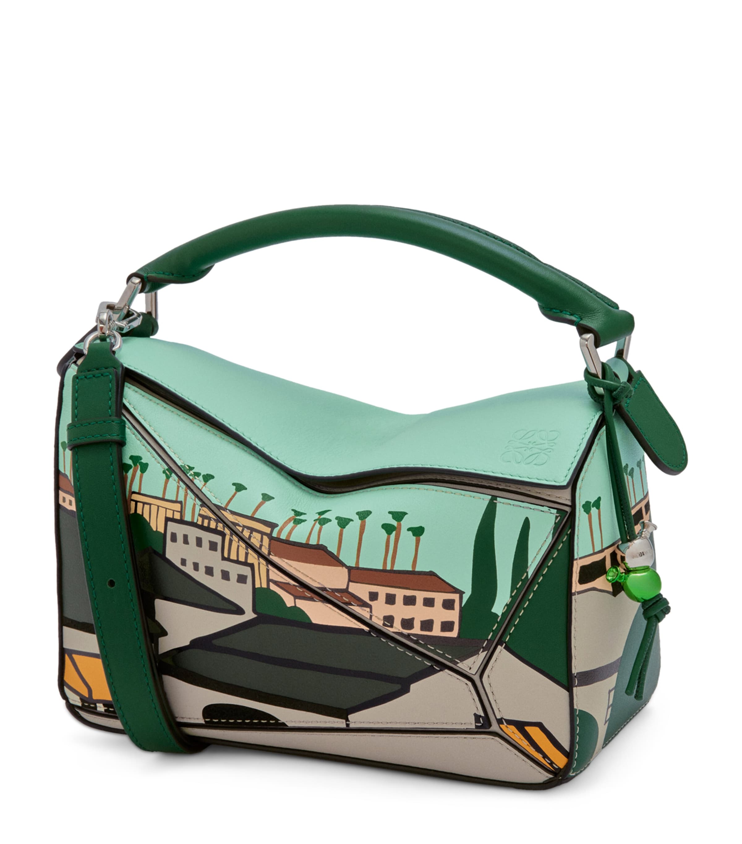 限定生産【LOEWE】Puzzle10 (08) SS18 Runway Green LOEWE Puzzle 10 Re-Edition SS18 Runway Top-Handle Bag
