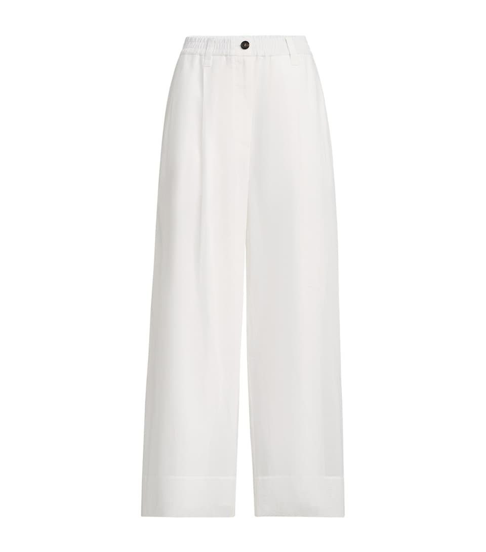 Brunello Cucinelli Womens Cotton Organza Trousers