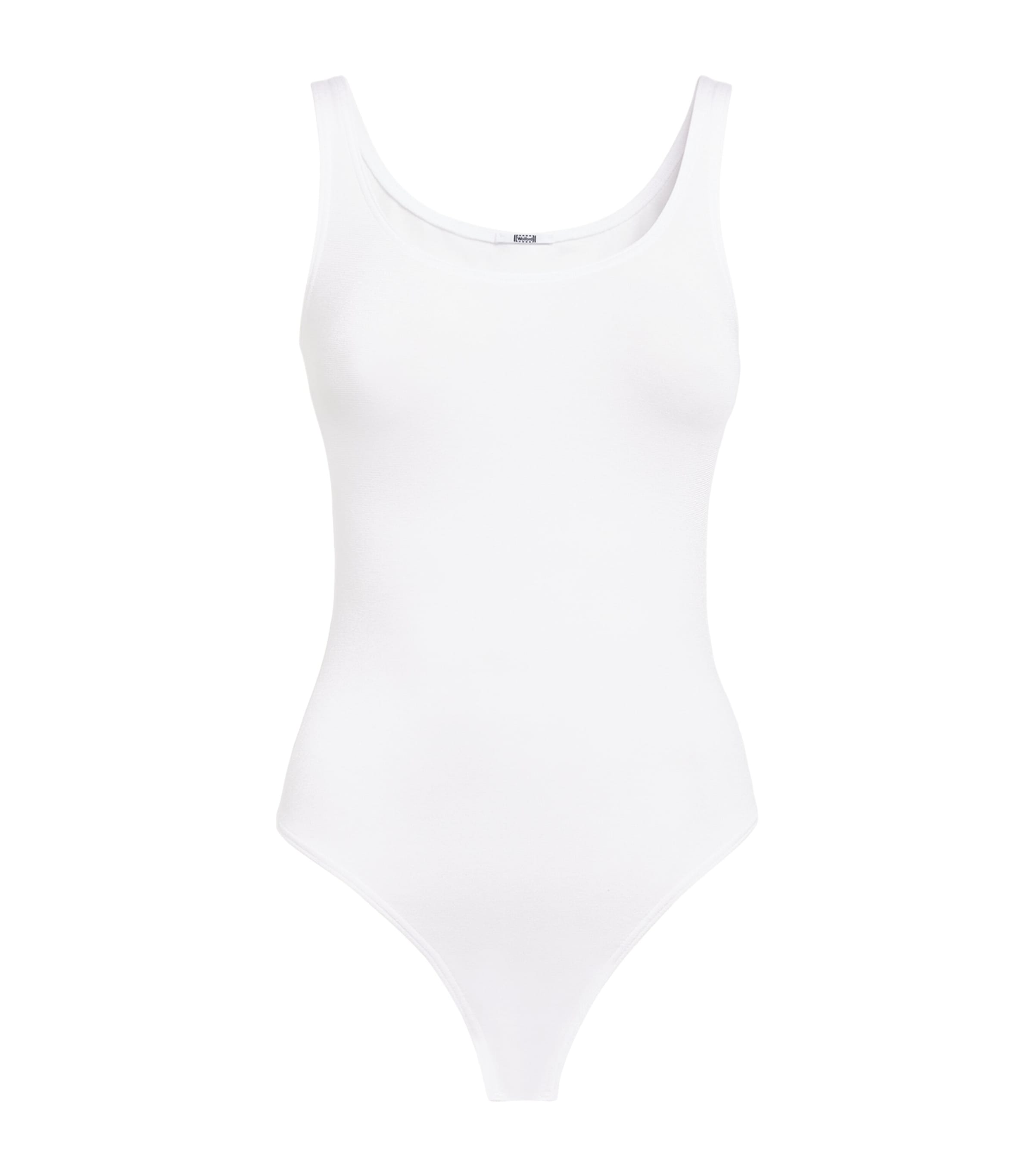 Wolford Womens Cotton-Blend Jamaika Bodysuit White