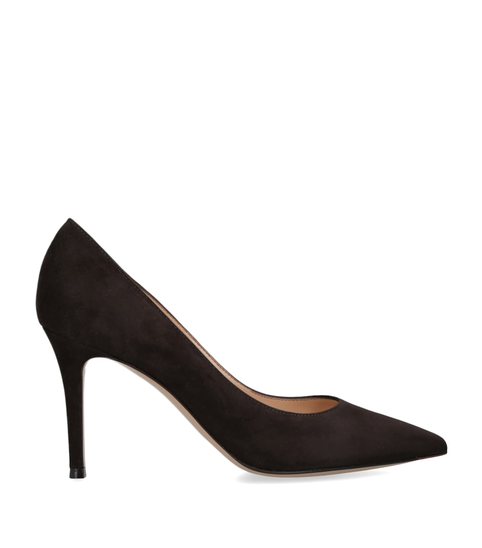 Gianvito Rossi Suede Gianvito Pumps 85 Brown