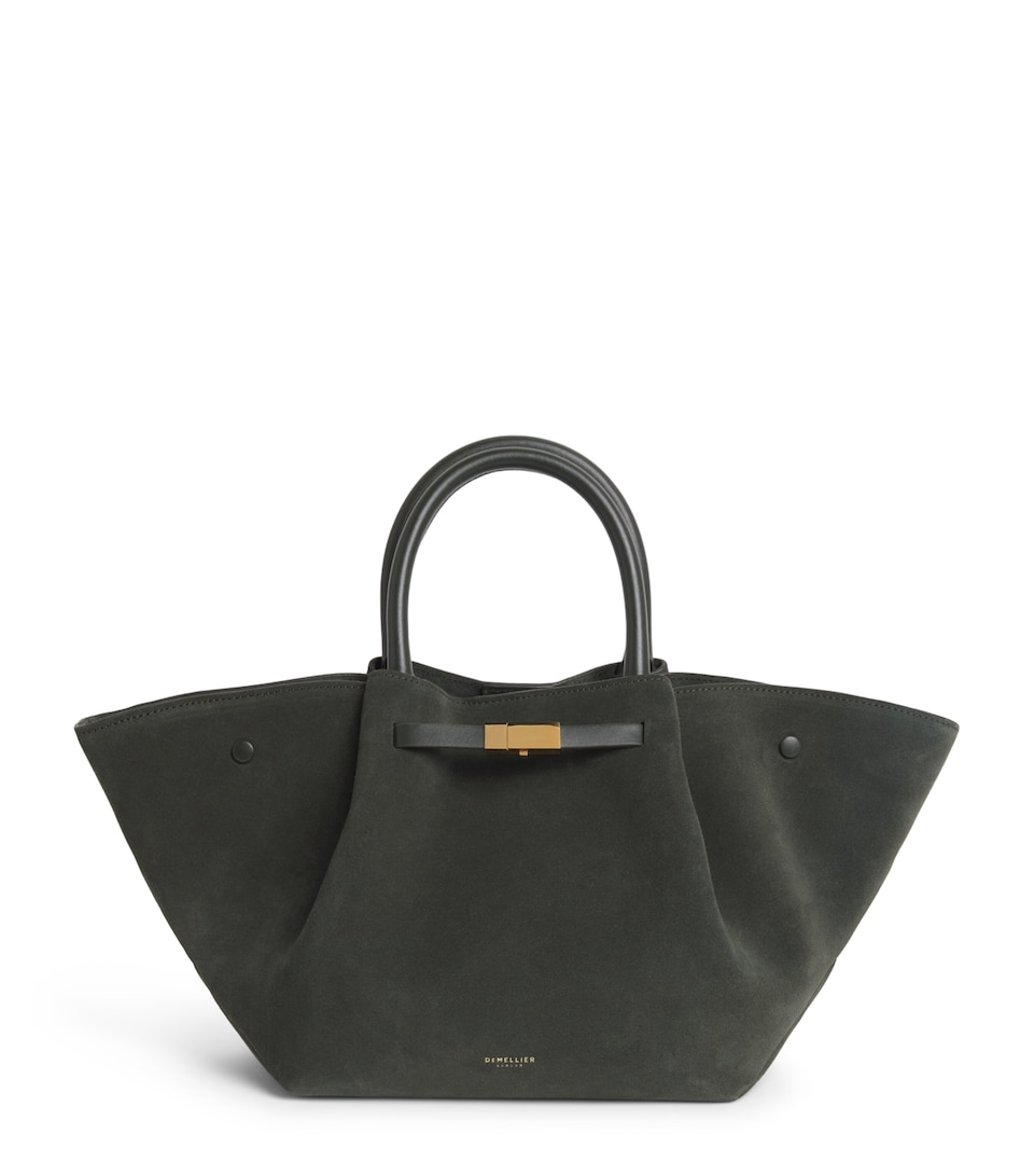 Medium Suede New York Tote Bag