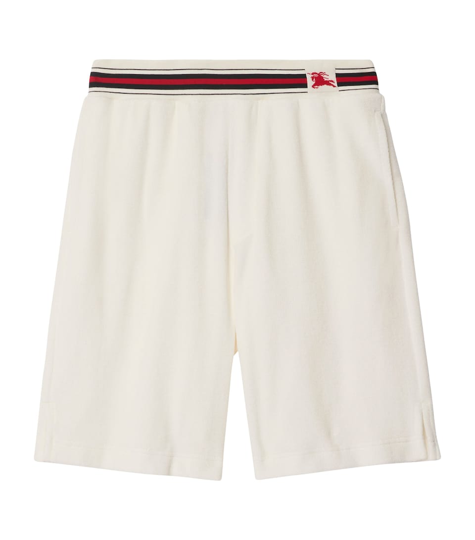 Cotton-Blend Towelling Logo Shorts