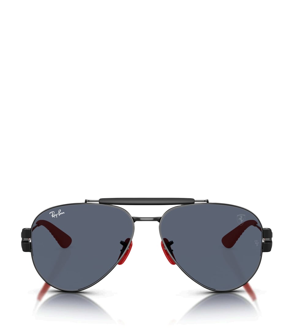 Ray-Ban RB3762M Scuderia Ferrari Collection Phantos Sunglasses Black