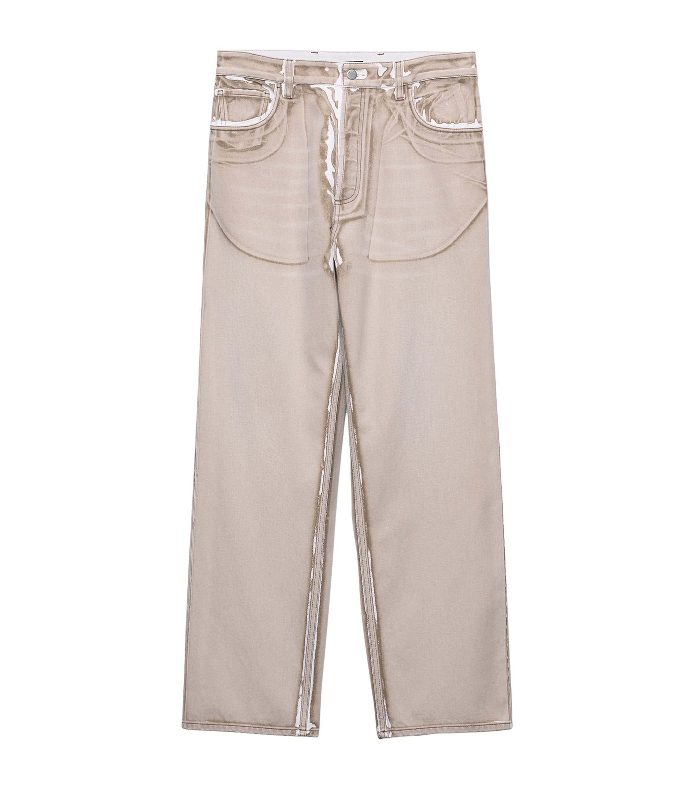 Prada Mens Printed Straight Jeans